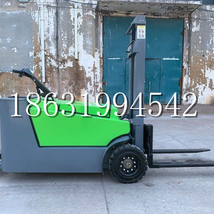 新乐市小型电动叉车1吨2吨步行站驾式电瓶堆高充电装卸车液压升降车铲车